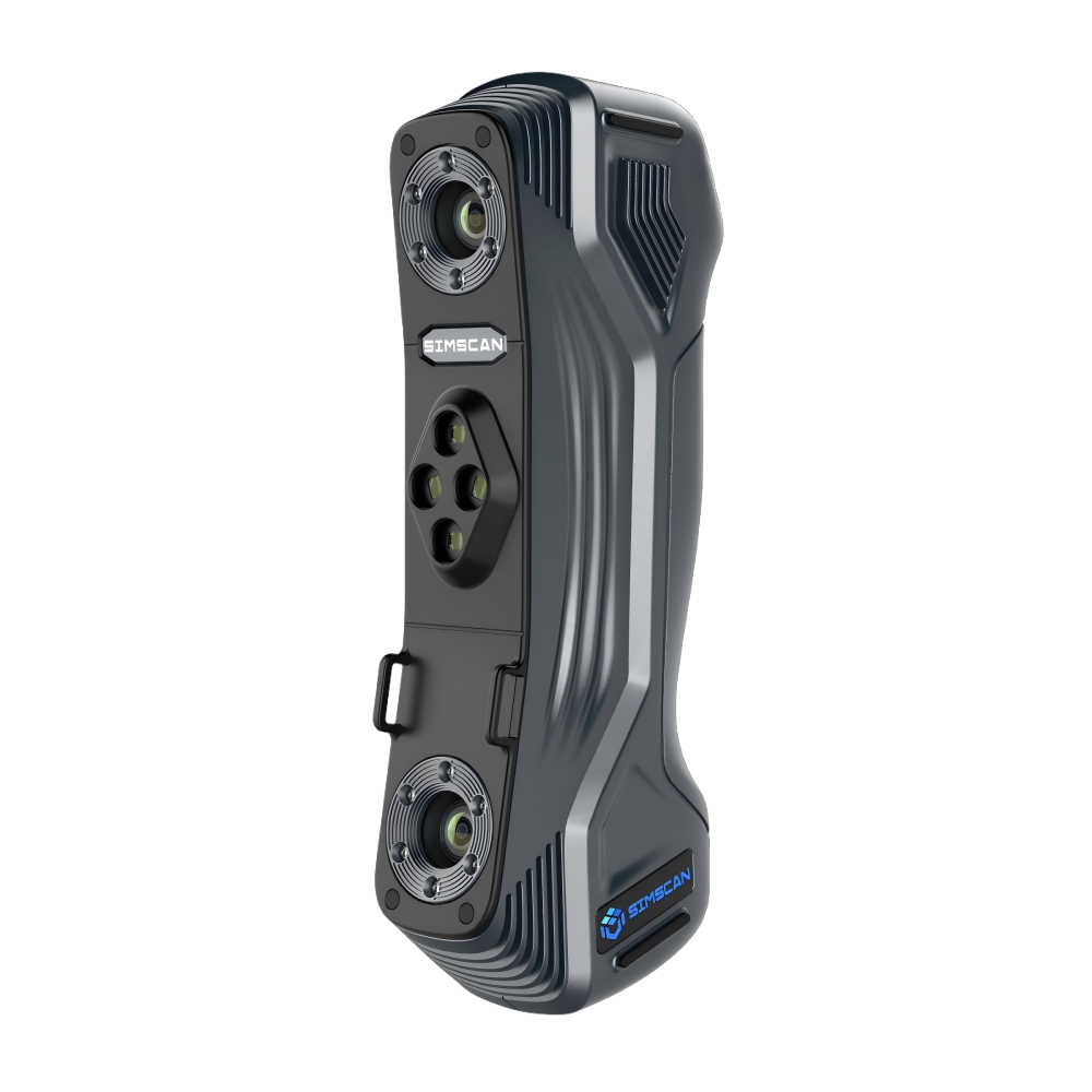 Escáner 3D portátil Scanology SIMSCAN Gen2, vista frontal ligeramente inclinada